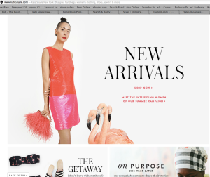 The Kate Spade USA site - it has a fun series of campaign shots moving ...